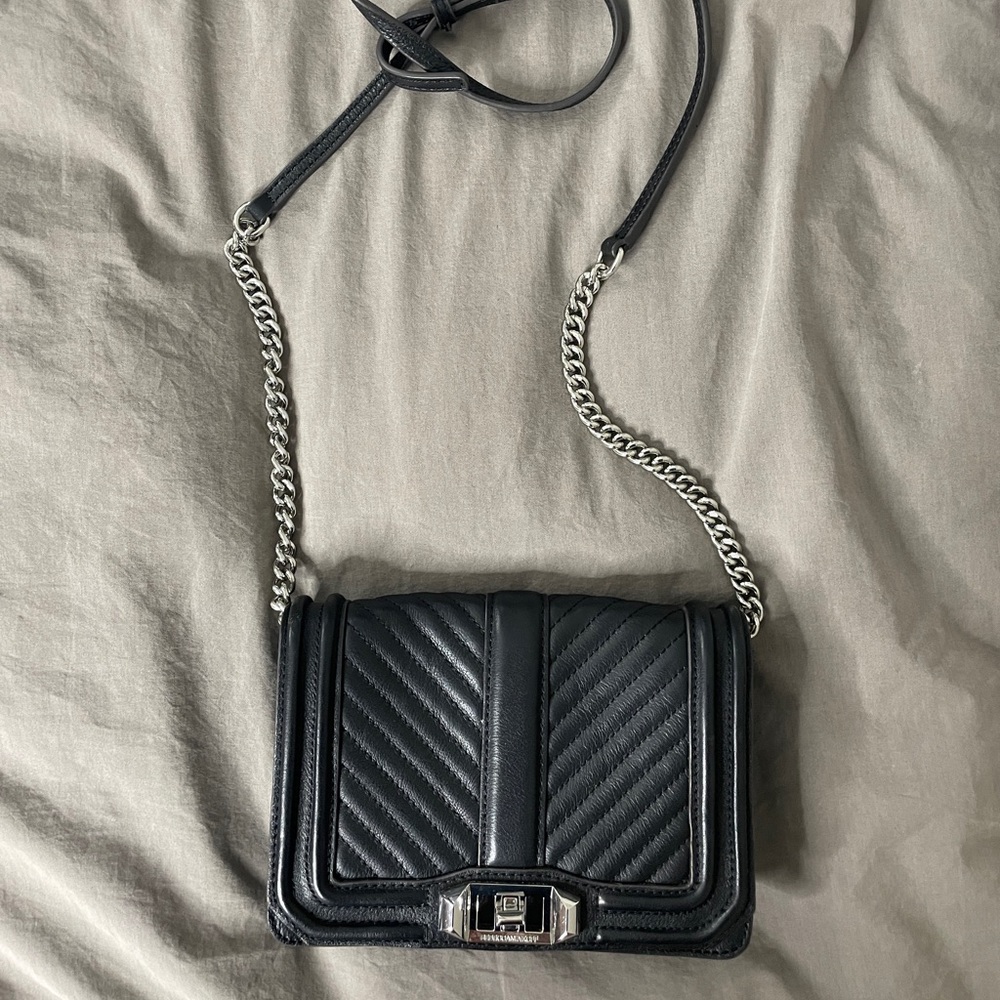 Rebecca Minkoff love small chevron-quilted crossbody bag